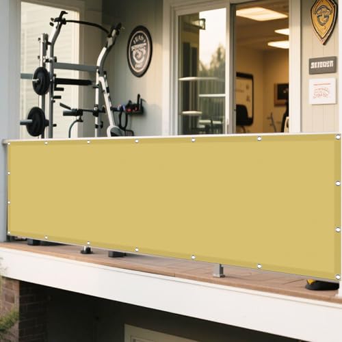 Sonnenschutz Sonnensegel 510 x 550 cm Rechteckig Wasserdicht Sonnenschutz Windschutz Wasserdicht Rechteckig mit Ösen Ohne Bohren mit Seil für Garten Camping, Sandgelb Sonnenschutz Sonnensegel 510 x 550 cm Rechteckig Wasserdicht Sonnenschutz Windschutz Wasserdicht Rechteckig mit Ösen Ohne Bohren mit Seil für Garten Camping, Sandgelb von WRUIJIO