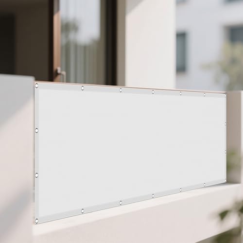 Sonnensegel 0.7 x 1.4 m Rechteckig Wasserdicht 98% UV Schutz Außenbereich Outdoor Sonnennetz inkl Befestigungsseile für Terrasse Garten, Weiß Sonnensegel 0.7 x 1.4 m Rechteckig Wasserdicht 98% UV Schutz Außenbereich Outdoor Sonnennetz inkl Befestigungsseile für Terrasse Garten, Weiß von WRUIJIO