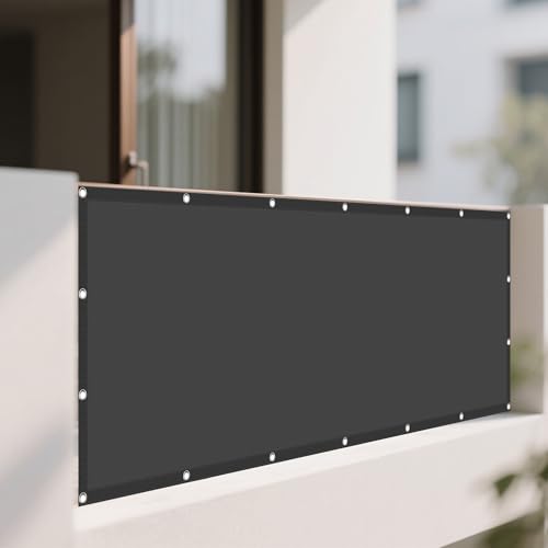 Sonnensegel 0.7 x 1.6 m Rechteckig Wasserdicht 98% UV Schutz Außenbereich Outdoor Sonnennetz inkl Befestigungsseile für Terrasse Garten, Dunkelgrau Sonnensegel 0.7 x 1.6 m Rechteckig Wasserdicht 98% UV Schutz Außenbereich Outdoor Sonnennetz inkl Befestigungsseile für Terrasse Garten, Dunkelgrau von WRUIJIO