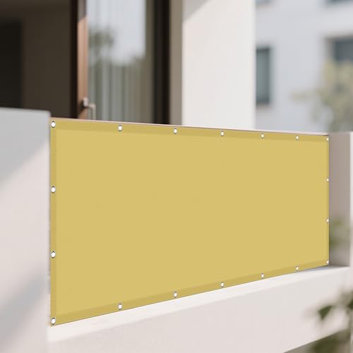 Sonnensegel 0.8 x 1.4 m Rechteckig Wasserdicht 98% UV Schutz Außenbereich Outdoor Sonnennetz inkl Befestigungsseile für Terrasse Garten, Creme Farben Sonnensegel 0.8 x 1.4 m Rechteckig Wasserdicht 98% UV Schutz Außenbereich Outdoor Sonnennetz inkl Befestigungsseile für Terrasse Garten, Creme Farben von WRUIJIO