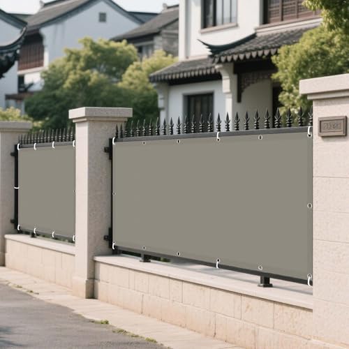 Sonnensegel Balkon 115 x 415 cm Rechteckig Wasserdicht 98% UV Schutz Markisenstoff Balkonbespannung mit Spannseilen mit Ösen für Balkon Camping Terrasse Pergola, Taupe Sonnensegel Balkon 115 x 415 cm Rechteckig Wasserdicht 98% UV Schutz Markisenstoff Balkonbespannung mit Spannseilen mit Ösen für Balkon Camping Terrasse Pergola, Taupe von WRUIJIO