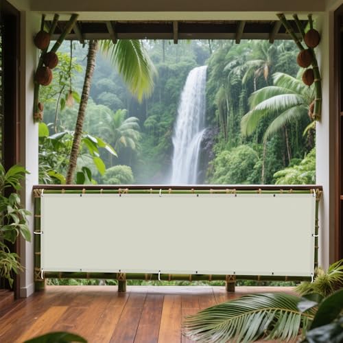 Sonnensegel Rechteckig 125 x 145 cm Rechteckig Wasserdicht Sonnenschutz Windschutz Sonnenschutz Netz mit Ösen Ohne Bohren mit Seil für Draußen Patio Terrasse Camping, cremefarben Sonnensegel Rechteckig 125 x 145 cm Rechteckig Wasserdicht Sonnenschutz Windschutz Sonnenschutz Netz mit Ösen Ohne Bohren mit Seil für Draußen Patio Terrasse Camping, cremefarben von WRUIJIO