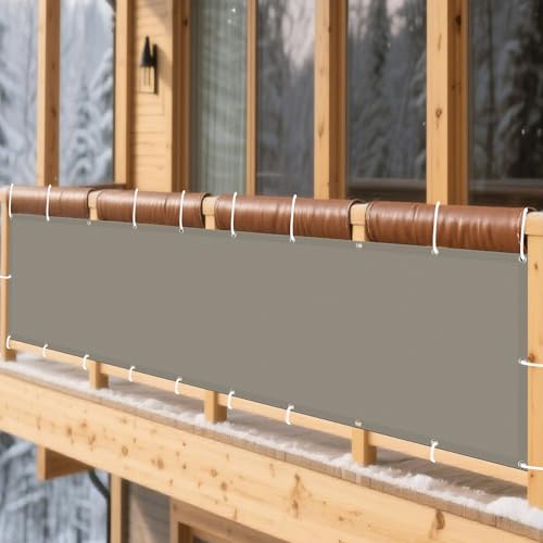 Sonnensegel Rechteckig 450 x 540 cm Rechteckig Wasserdicht 98% UV Schutz Windschutz Überdachung mit Ösen Und Befestigungsseile für Patio Balkon Terrasse Camping, Taupe Sonnensegel Rechteckig 450 x 540 cm Rechteckig Wasserdicht 98% UV Schutz Windschutz Überdachung mit Ösen Und Befestigungsseile für Patio Balkon Terrasse Camping, Taupe von WRUIJIO