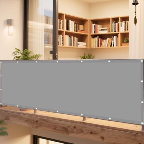 Sonnensegel Rechteckig Wasserdicht 210 x 450 cm Rechteckig Wasserdicht Sonnenschutz Windschutz Sun Segel Rechter Winkel Vielen Größen mit Spannseilen für Garten Terrasse, Hellgrau Sonnensegel Rechteckig Wasserdicht 210 x 450 cm Rechteckig Wasserdicht Sonnenschutz Windschutz Sun Segel Rechter Winkel Vielen Größen mit Spannseilen für Garten Terrasse, Hellgrau von WRUIJIO