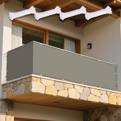 Sonnensegel Rechteckig mit Ösen 74 x 145 cm Rechteckig Wasserdicht Sonnenschutz Windschutz Schatten Mesh Abdeckung mit Ösen Ohne Bohren mit Seil für Garten Terrasse, Taupe Sonnensegel Rechteckig mit Ösen 74 x 145 cm Rechteckig Wasserdicht Sonnenschutz Windschutz Schatten Mesh Abdeckung mit Ösen Ohne Bohren mit Seil für Garten Terrasse, Taupe von WRUIJIO