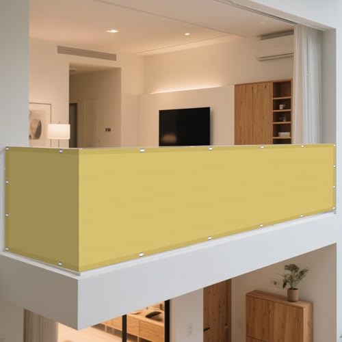 Sonnensegel Sonnenschutz 260 x 425 cm Rechteckig Wasserdicht 98% UV Schutz Sun Segel Rechter Winkel Vielen Größen mit Spannseilen für Balkon Garten Terrasse, Sandgelb Sonnensegel Sonnenschutz 260 x 425 cm Rechteckig Wasserdicht 98% UV Schutz Sun Segel Rechter Winkel Vielen Größen mit Spannseilen für Balkon Garten Terrasse, Sandgelb von WRUIJIO