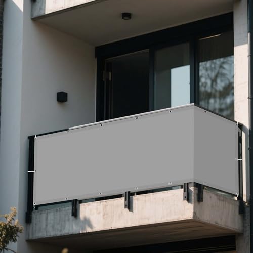 Sonnensegel Sonnenschutz 278 x 480 cm Rechteckig Wasserdicht 98% UV Schutz Wasserdicht Sunsail mit Ösen Und Befestigungsseile für Terrasse Camping, Hellgrau Sonnensegel Sonnenschutz 278 x 480 cm Rechteckig Wasserdicht 98% UV Schutz Wasserdicht Sunsail mit Ösen Und Befestigungsseile für Terrasse Camping, Hellgrau von WRUIJIO