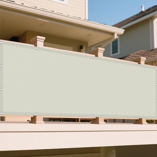 Sonnensegel Wasserabweisend 310 x 455 cm Rechteckig Wasserdicht 98% UV Schutz Pergola-Schattenspender Ersatz-Vordach Ohne Bohren mit Ösen Segeltuch für Außenbereich Garten, cremefarben Sonnensegel Wasserabweisend 310 x 455 cm Rechteckig Wasserdicht 98% UV Schutz Pergola-Schattenspender Ersatz-Vordach Ohne Bohren mit Ösen Segeltuch für Außenbereich Garten, cremefarben von WRUIJIO