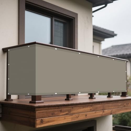 Sonnensegel Wasserdicht 72 x 230 cm Rechteckig Wasserdicht Sonnenschutz Windschutz Sunsail mit Spannseilen mit Ösen für Terrasse Garten, Taupe Sonnensegel Wasserdicht 72 x 230 cm Rechteckig Wasserdicht Sonnenschutz Windschutz Sunsail mit Spannseilen mit Ösen für Terrasse Garten, Taupe von WRUIJIO
