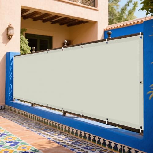 Sonnensegel Wasserdicht Nach Maß 330 x 520 cm Rechteckig Wasserdicht Sonnenschutz Windschutz Nach Maß mit Ösen Vielen Größen mit Spannseilen für Terrasse Balkon, cremefarben Sonnensegel Wasserdicht Nach Maß 330 x 520 cm Rechteckig Wasserdicht Sonnenschutz Windschutz Nach Maß mit Ösen Vielen Größen mit Spannseilen für Terrasse Balkon, cremefarben von WRUIJIO