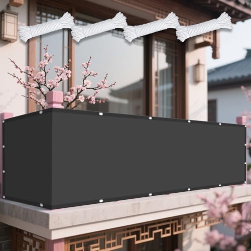 Sonnensegel Wasserdicht Rechteckig 166 x 360 cm Rechteckig Wasserdicht 98% UV Schutz Schattentuch mit Ösen Ohne Bohren mit Seil für Garten Camping, Dunkelgrau Sonnensegel Wasserdicht Rechteckig 166 x 360 cm Rechteckig Wasserdicht 98% UV Schutz Schattentuch mit Ösen Ohne Bohren mit Seil für Garten Camping, Dunkelgrau von WRUIJIO