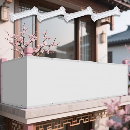 Sonnensegel Wasserdicht Rechteckig 166 x 580 cm Rechteckig Wasserdicht 98% UV Schutz Schattentuch mit Ösen Ohne Bohren mit Seil für Garten Camping, Weiß Sonnensegel Wasserdicht Rechteckig 166 x 580 cm Rechteckig Wasserdicht 98% UV Schutz Schattentuch mit Ösen Ohne Bohren mit Seil für Garten Camping, Weiß von WRUIJIO