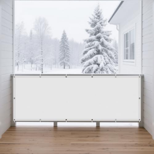 Sonnensegel Wasserdicht Rechteckig 220 x 455 cm Rechteckig Wasserdicht 98% UV Schutz Sonnenschutz Schutzplane Ohne Bohren mit Ösen Segeltuch für Balkon Garten, Weiß Sonnensegel Wasserdicht Rechteckig 220 x 455 cm Rechteckig Wasserdicht 98% UV Schutz Sonnenschutz Schutzplane Ohne Bohren mit Ösen Segeltuch für Balkon Garten, Weiß von WRUIJIO