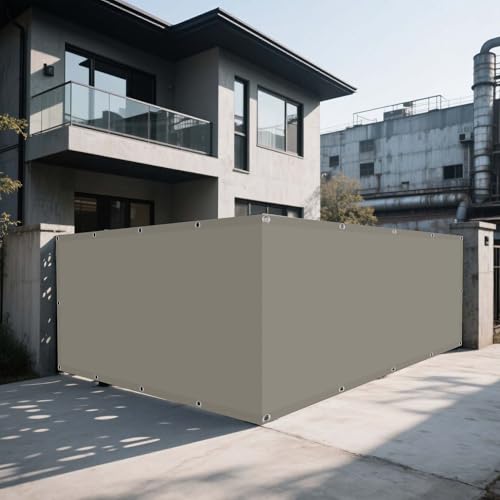 Sonnensegel Wasserdicht Rechteckig 82 x 282 cm Rechteckig Wasserdicht 98% UV Schutz Sonnenschutz Baldachin Markise Vielen Größen mit Spannseilen für Garten Camping, Taupe von WRUIJIO
