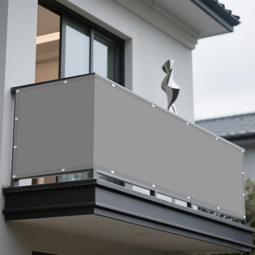 Sonnensegel Wasserdicht Rechteckig mit Ösen 208 x 380 cm Rechteckig Wasserdicht 98% UV Schutz Schattennetz mit Ösen mit Ohne Bohren mit Seil für Terrasse Balkon, Hellgrau Sonnensegel Wasserdicht Rechteckig mit Ösen 208 x 380 cm Rechteckig Wasserdicht 98% UV Schutz Schattennetz mit Ösen mit Ohne Bohren mit Seil für Terrasse Balkon, Hellgrau von WRUIJIO