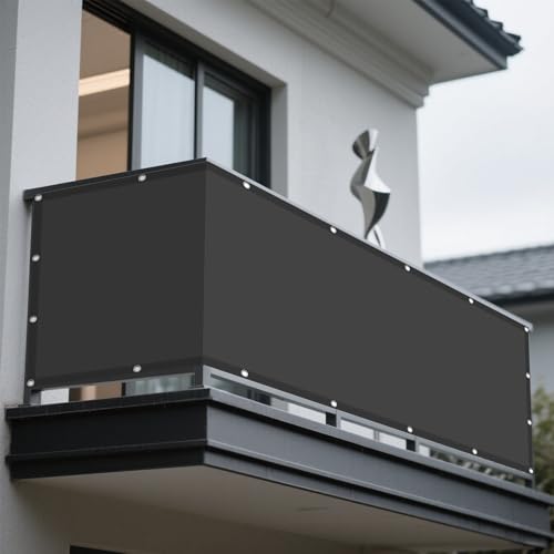 Sonnensegel Wasserdicht Rechteckig mit Ösen 288 x 356 cm Rechteckig Wasserdicht 98% UV Schutz Schattennetz mit Ösen mit Ohne Bohren mit Seil für Terrasse Balkon, Dunkelgrau Sonnensegel Wasserdicht Rechteckig mit Ösen 288 x 356 cm Rechteckig Wasserdicht 98% UV Schutz Schattennetz mit Ösen mit Ohne Bohren mit Seil für Terrasse Balkon, Dunkelgrau von WRUIJIO