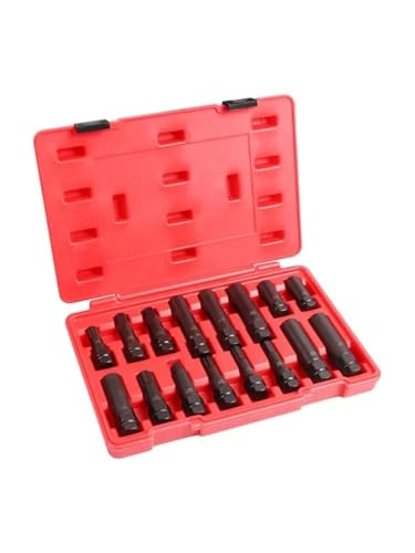 16-teiliges Auto-Rad-Locking-Lug-Mutter-Master-Set, Lock-Schlüssel-Entfernungs-Tool-Kit von WRWRW