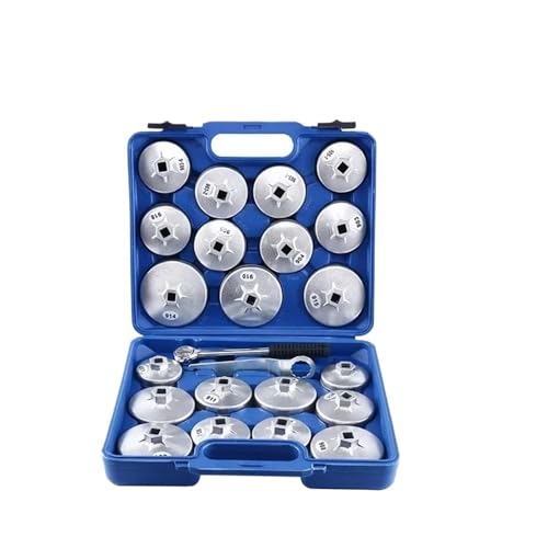 23 Teile/satz Auto Ölfilter Kappe Entfernung Schlüssel Steckschlüssel Set 1/2 "12,5mm Ratsche Schlüssel Auto Hand Mit Fall Auto Remover-Tool von WRWRW