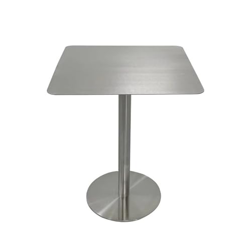 WRYSQBHJYB Edelstahl-Couchtisch, Wohnzimmertisch, Industrieller Mitteltisch, Beistelltisch für Wohnzimmer, Schlafzimmer, Büro(60cm/23.6in) von WRYSQBHJYB