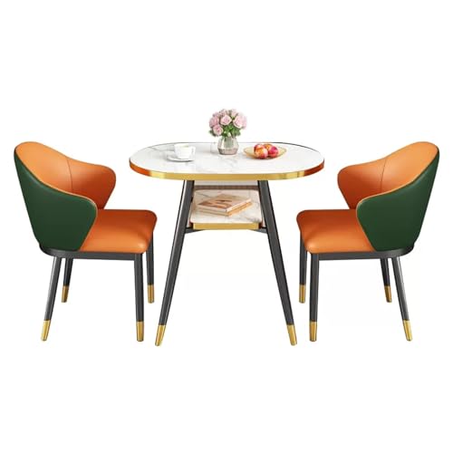 WRYsqbhjyb Ovaler Coffee Table, Esstisch Rund, Kleiner Esstisch für 2 Personen für Wohnzimmer, Esszimmer, Empfangsraum (Color : A) von WRYsqbhjyb