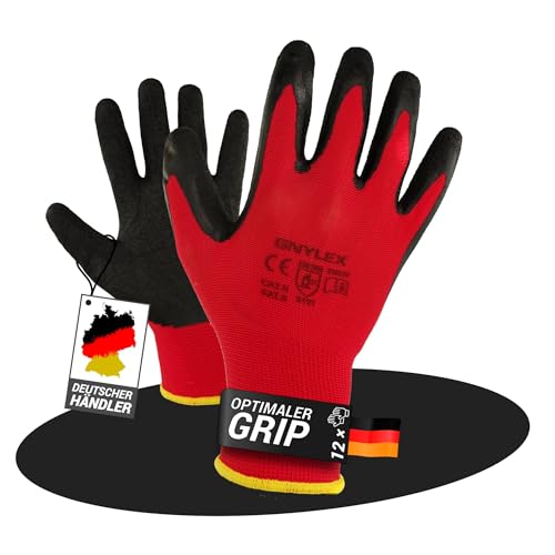 WS-Pro Arbeitshandschuhe Mit Latexbeschichtung - 12 Paar - Für Damen Und Herren - Robuste Montagehandschuhe Für Heim Und Garten - Größe 6 WS-Pro Arbeitshandschuhe Mit Latexbeschichtung - 12 Paar - Für Damen Und Herren - Robuste Montagehandschuhe Für Heim Und Garten - Größe 6 von WS-Pro
