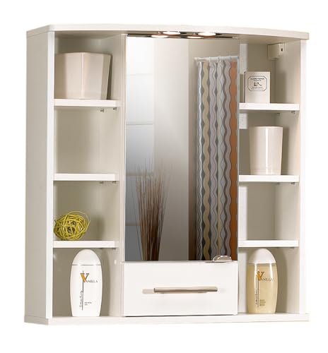 Schildmeyer Spiegelschrank Lumos, perl weiß, Holzwerkstoff, 67x20-29x70.8 cm, 133317 Schildmeyer Spiegelschrank Lumos, perl weiß, Holzwerkstoff, 67x20-29x70.8 cm, 133317 von Schildmeyer