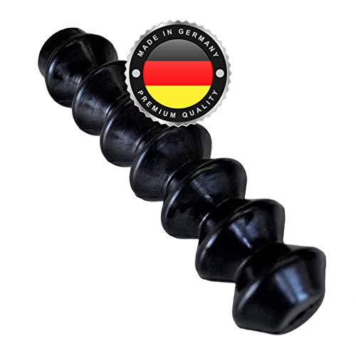 WS · SYSTEM 1x Universal Faltenbalg aus Gummi – 1 Stk flexible & dehnbare Achsmanschette MADE IN GERMANY aus hochwertigem PVC – Schelle in Größe: L 180mm-65mm Ø 4 mm/Ø26mm von WS · SYSTEM