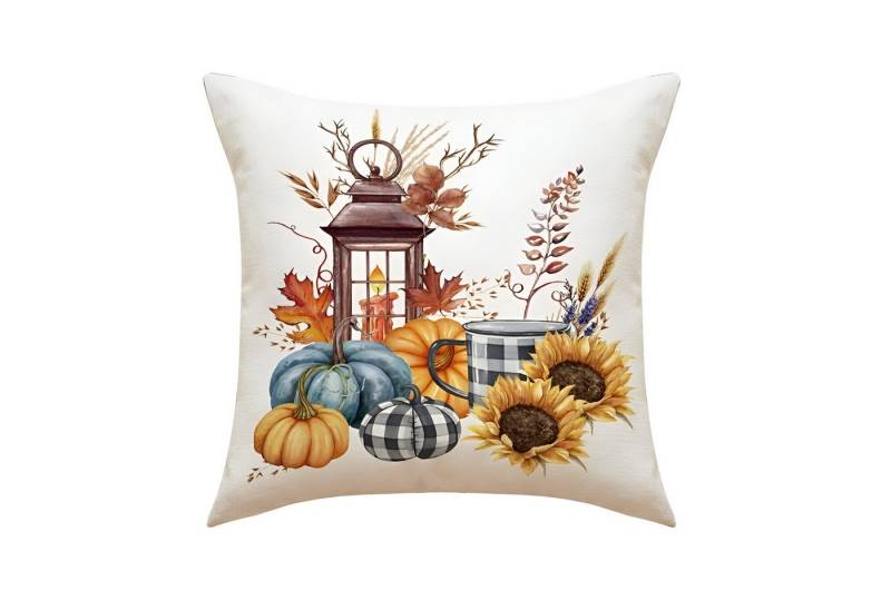 WS-Trend Kissenhülle Herbst Motiv 2er Set Kissenbezug Dekokissen 45x45 cm, (2 Stück) von WS-Trend