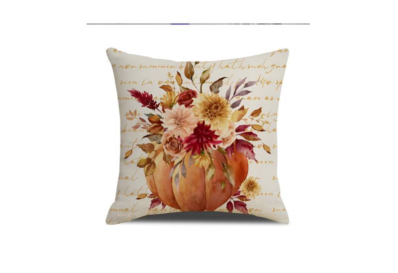 WS-Trend Kissenhülle Herbst Motiv 2er Set Kissenbezug Dekokissen 45x45 cm, (2 Stück) von WS-Trend