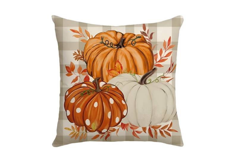 WS-Trend Kissenhülle Herbst Motiv 2er Set Kissenbezug Dekokissen 45x45 cm, (2 Stück) von WS-Trend