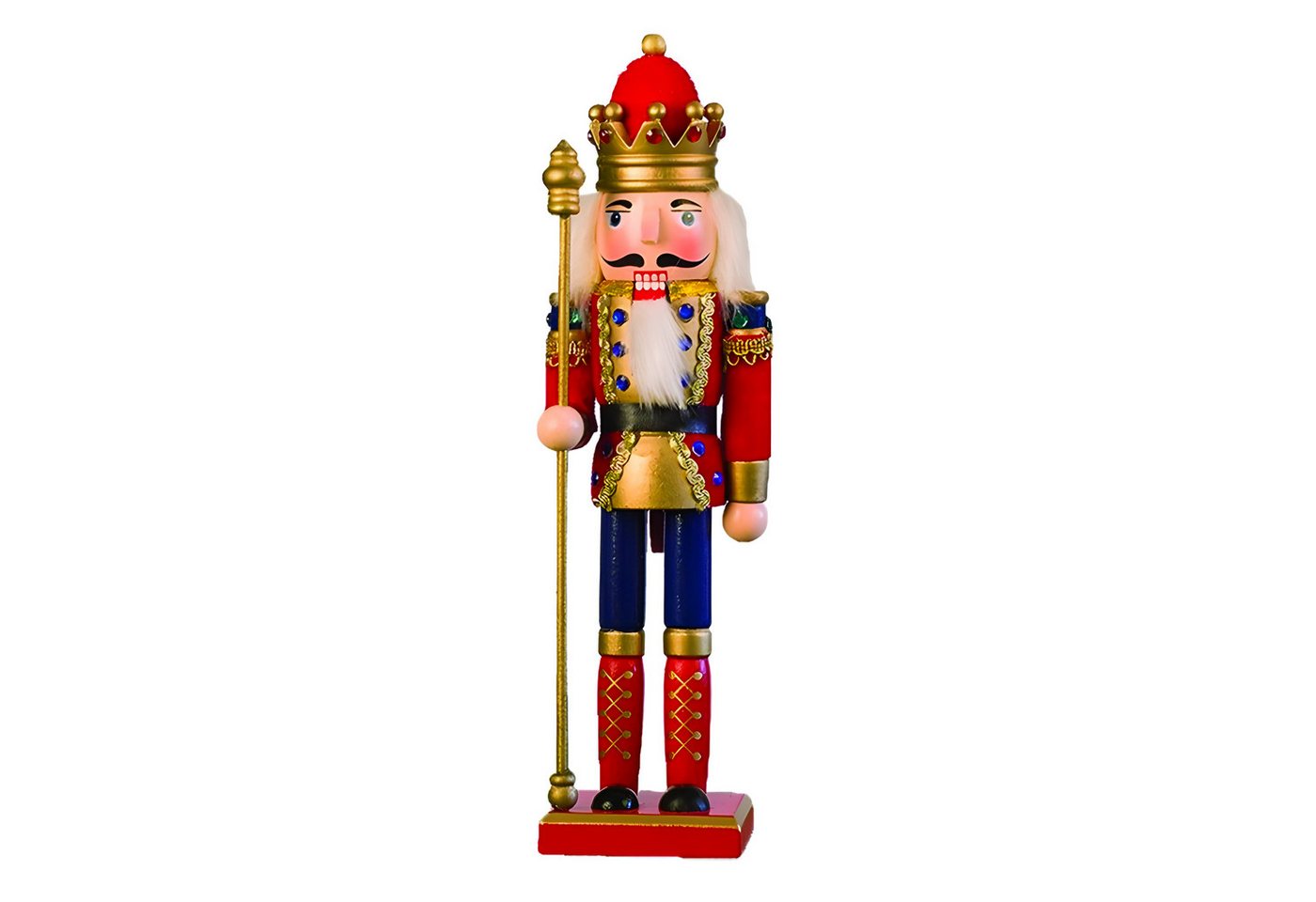 WS-Trend Nussknacker Nussknacker Figur 30 cm – Holz Weihnachtsdekoration König Rot-Gold WS-Trend Nussknacker Nussknacker Figur 30 cm – Holz Weihnachtsdekoration König Rot-Gold von WS-Trend