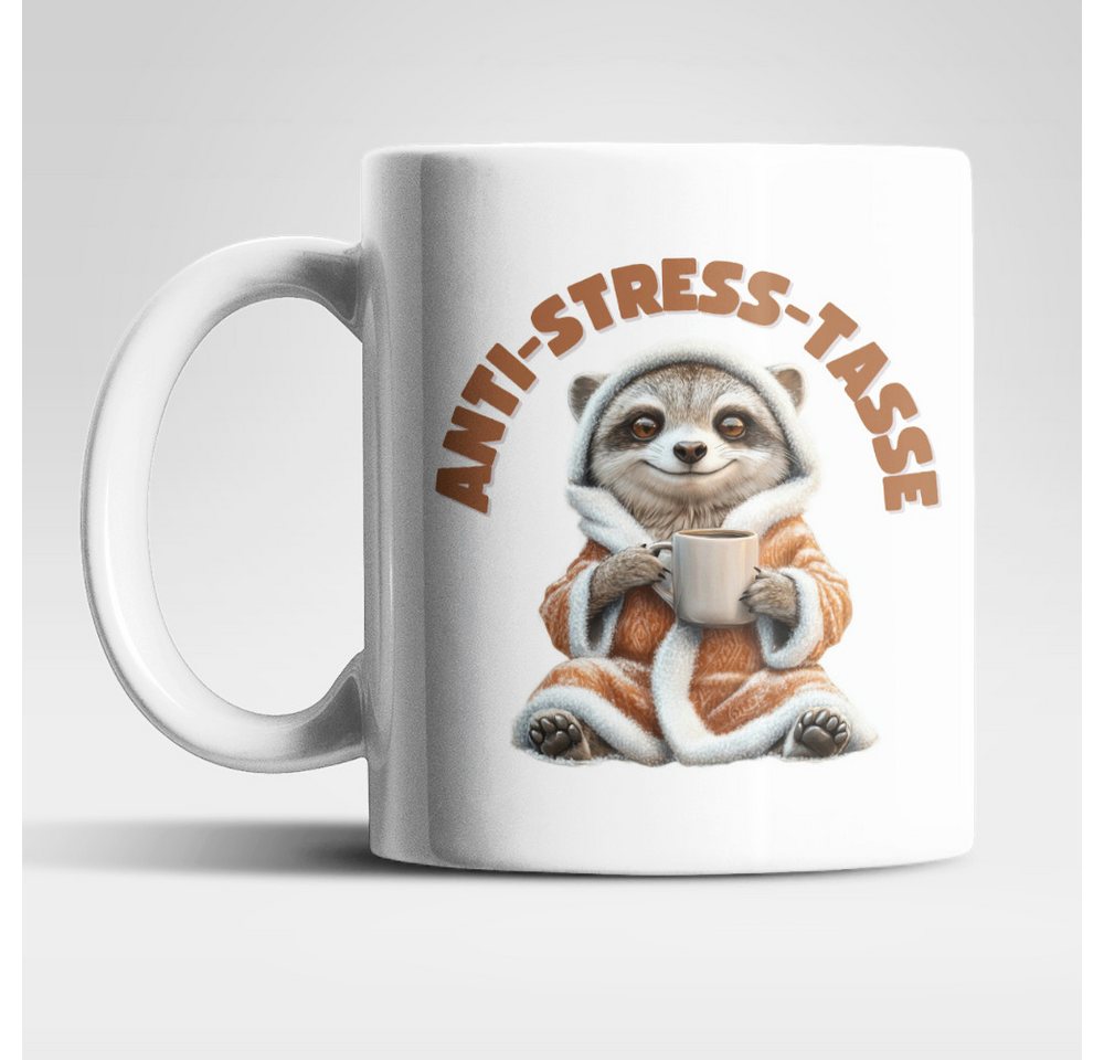 WS-Trend Tasse Anti Stress Christmas Erdmännchen Kaffeetasse Teetasse Geschenkidee, Keramik von WS-Trend