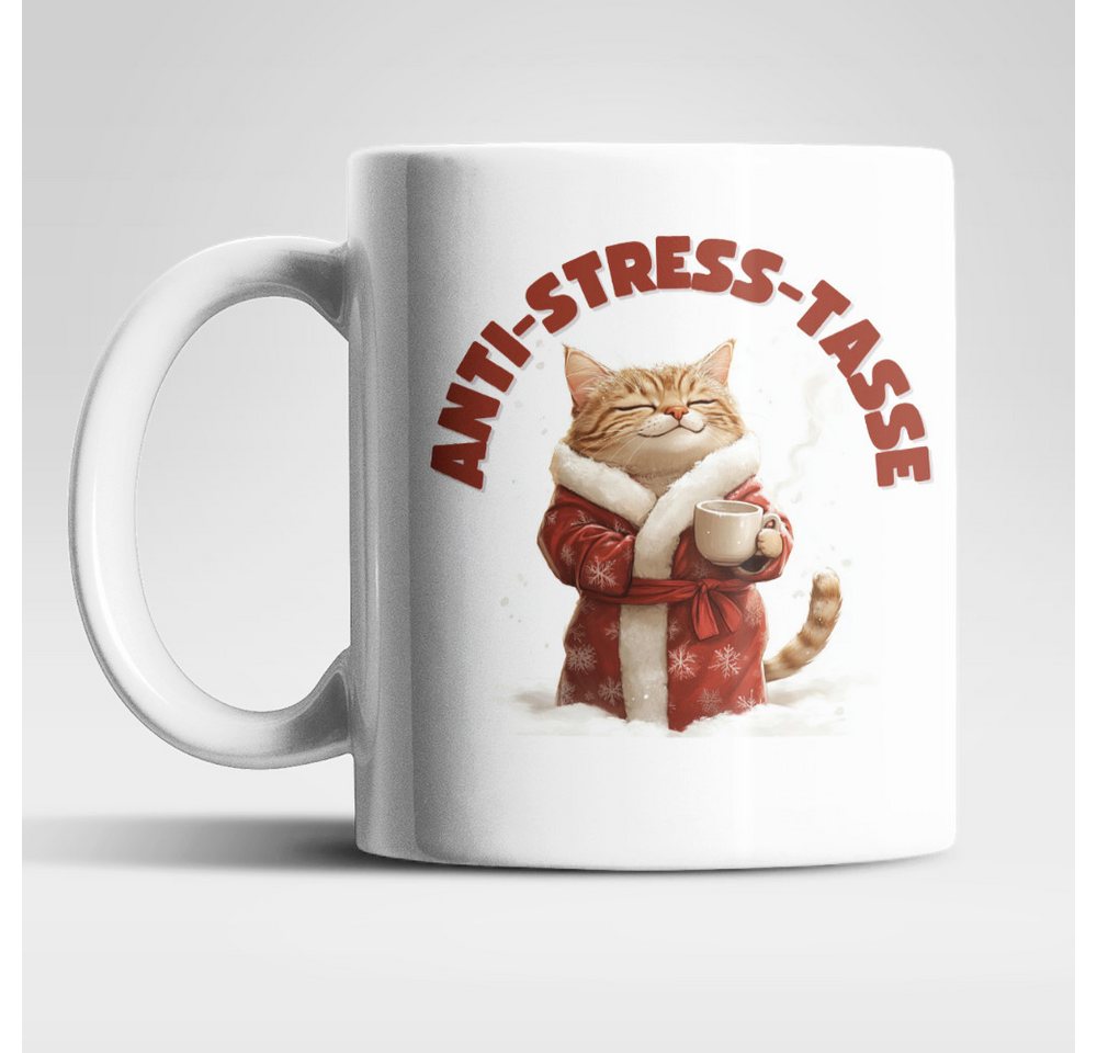 WS-Trend Tasse Anti Stress Christmas Katze Kaffeetasse Teetasse Geschenkidee 330 ml, Keramik WS-Trend Tasse Anti Stress Christmas Katze Kaffeetasse Teetasse Geschenkidee 330 ml, Keramik von WS-Trend
