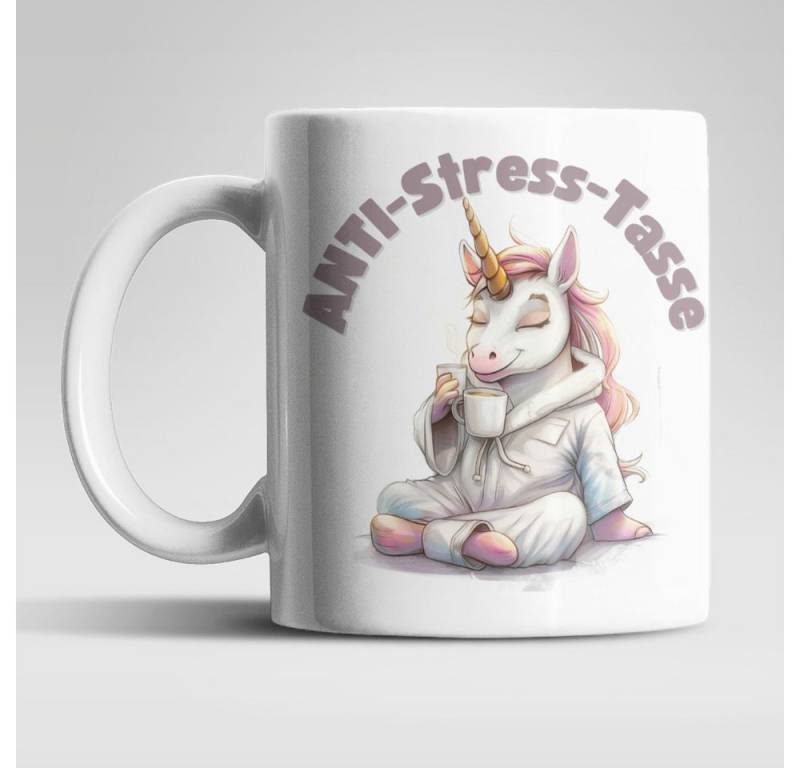 WS-Trend Tasse Anti Stress Einhorn Kaffeetasse Teetasse Tasse Geschenkidee 325 ml, Keramik von WS-Trend
