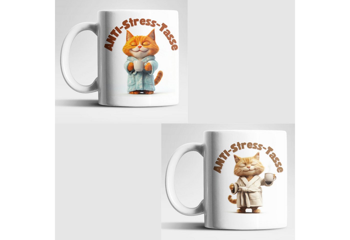 WS-Trend Tasse Anti Stress Katze Kätzchen 2er Set Kaffeetasse Teetasse Geschenkidee, Keramik, 330 ml WS-Trend Tasse Anti Stress Katze Kätzchen 2er Set Kaffeetasse Teetasse Geschenkidee, Keramik, 330 ml von WS-Trend