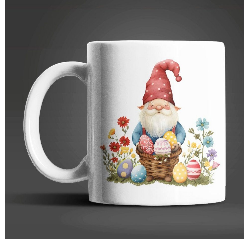 WS-Trend Tasse Gnom Kaffeetasse Ostern 325 ml Keramik mit bunten Ostereiern, Keramik, Geschenk WS-Trend Tasse Gnom Kaffeetasse Ostern 325 ml Keramik mit bunten Ostereiern, Keramik, Geschenk von WS-Trend
