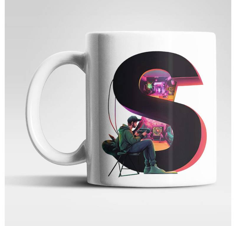WS-Trend Tasse Name A bis Z Gamer Spieler Zocker Kaffeetasse Teetasse Geschenkidee, Keramik, 325 ml WS-Trend Tasse Name A bis Z Gamer Spieler Zocker Kaffeetasse Teetasse Geschenkidee, Keramik, 325 ml von WS-Trend