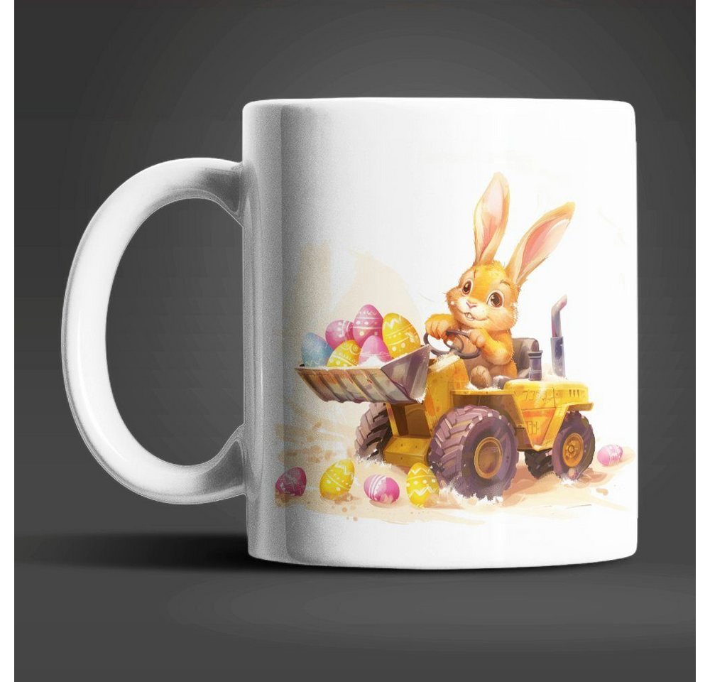 WS-Trend Tasse Osterhase Radlader Ostereier Ostern Kaffeetasse Teetasse, Keramik, 325 ml WS-Trend Tasse Osterhase Radlader Ostereier Ostern Kaffeetasse Teetasse, Keramik, 325 ml von WS-Trend
