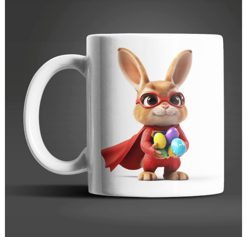 WS-Trend Tasse Osterhase Superheld Ostereier Ostern Kaffeetasse Teetasse Geschenkidee, Keramik WS-Trend Tasse Osterhase Superheld Ostereier Ostern Kaffeetasse Teetasse Geschenkidee, Keramik von WS-Trend