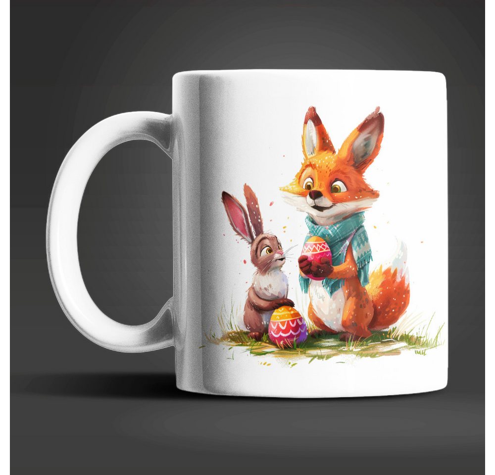 WS-Trend Tasse Ostern Fuchs und Hase Ostereier Kaffeetasse Teetasse, Keramik WS-Trend Tasse Ostern Fuchs und Hase Ostereier Kaffeetasse Teetasse, Keramik von WS-Trend