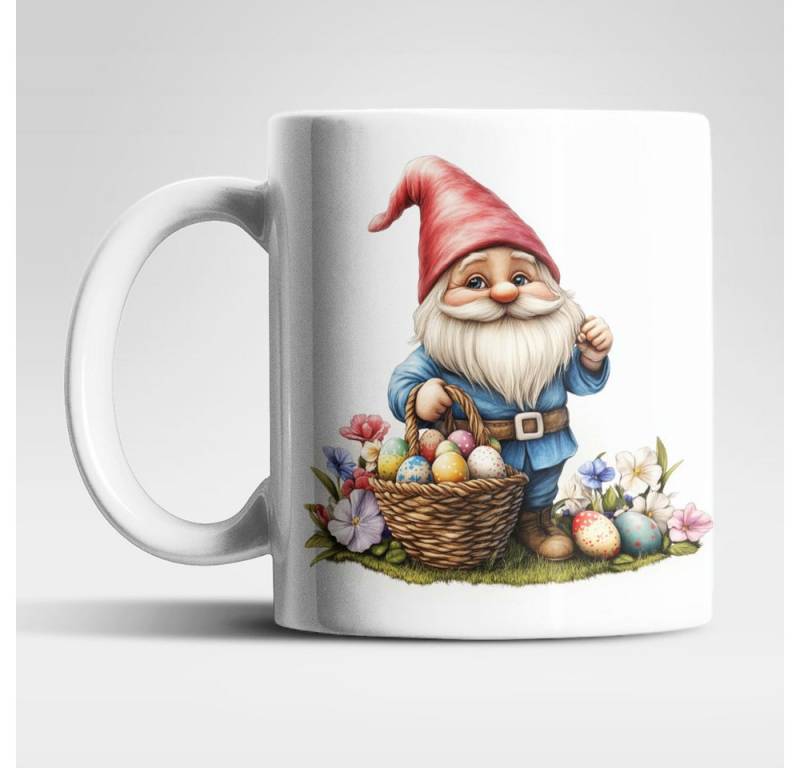 WS-Trend Tasse Ostern Gnom Ostereier Kaffeetasse Teetasse Geschenkidee 325 ml, Keramik von WS-Trend