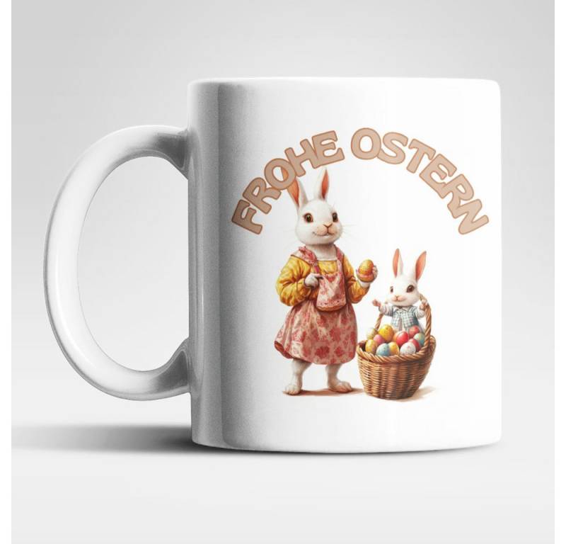 WS-Trend Tasse Ostern Hase Ostereier Kaffeetasse Teetasse Geschenkidee 325 ml, Keramik von WS-Trend