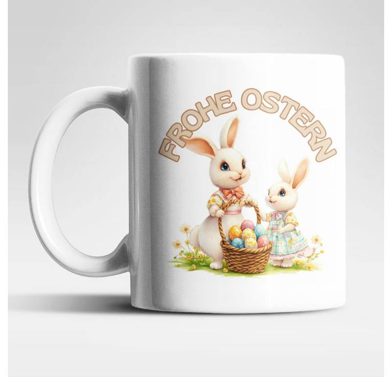 WS-Trend Tasse Ostern Hase Ostereier Kaffeetasse Teetasse Geschenkidee 325 ml, Keramik von WS-Trend