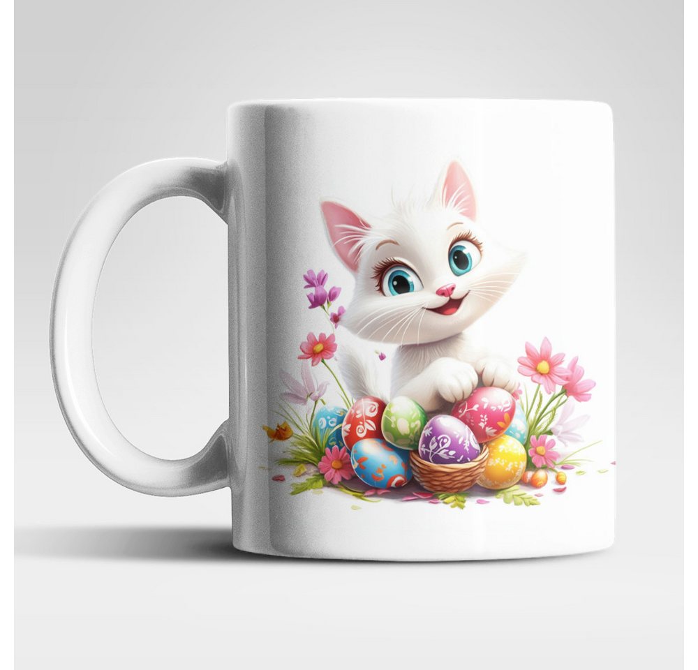 WS-Trend Tasse Ostern Katze Ostereier Kaffeetasse Teetasse Geschenkidee 325 ml, Keramik WS-Trend Tasse Ostern Katze Ostereier Kaffeetasse Teetasse Geschenkidee 325 ml, Keramik von WS-Trend