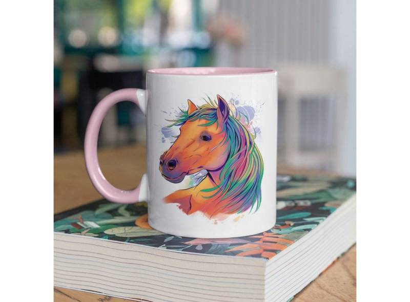 WS-Trend Tasse Pferd Kakaotasse Kaffeetasse Teetasse, Keramik, 330 ml von WS-Trend