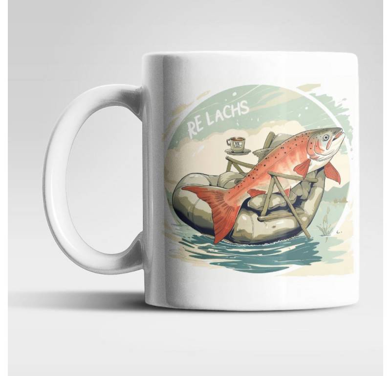 WS-Trend Tasse Re-Lachs Angler Fischer Kaffeetasse Teetasse Geschenkidee, Keramik WS-Trend Tasse Re-Lachs Angler Fischer Kaffeetasse Teetasse Geschenkidee, Keramik von WS-Trend