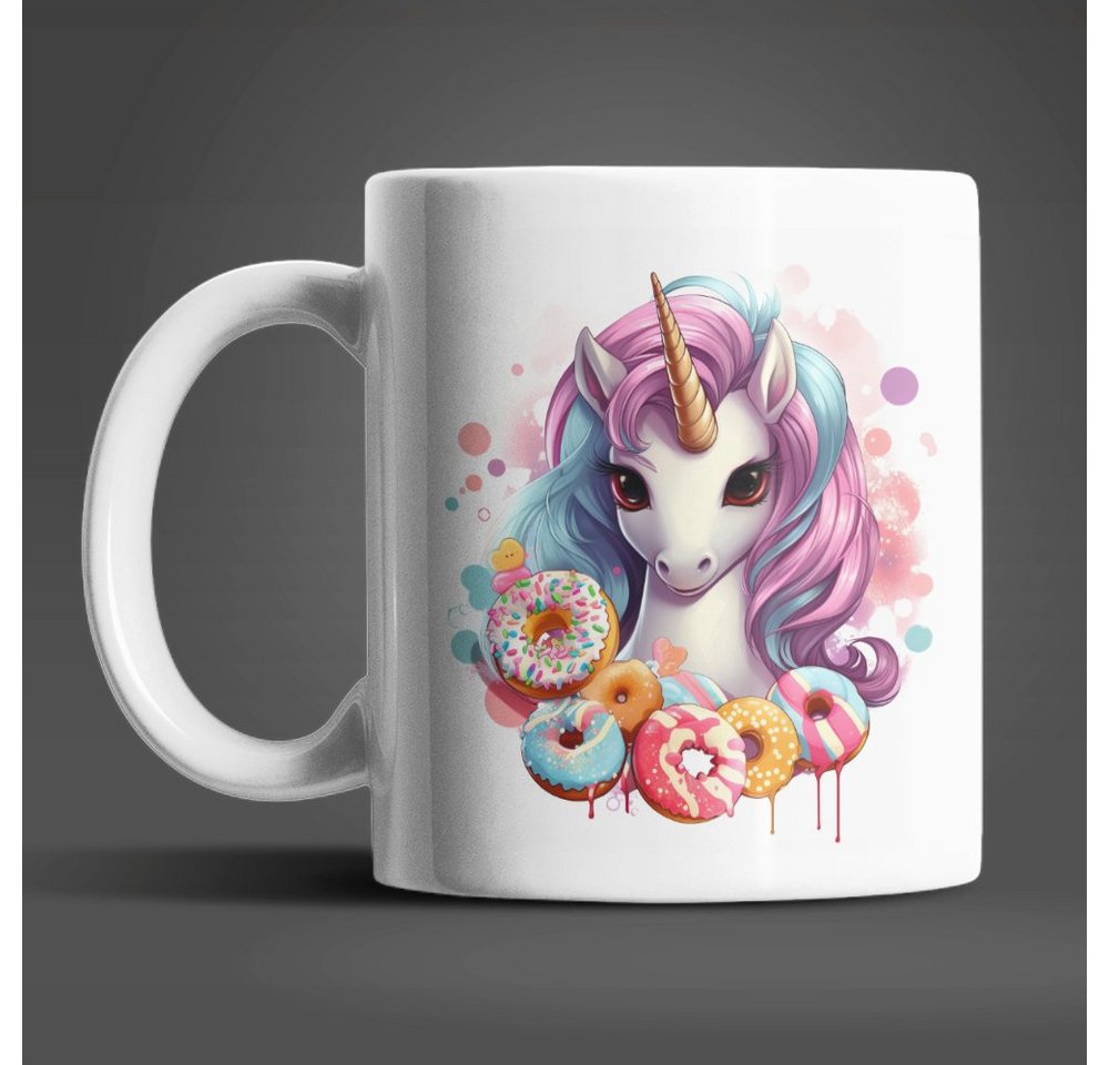 WS-Trend Tasse Süßes Einhorn Sweet Candy Kaffeetasse Teetasse, Keramik, Geschenkidee 330 ml von WS-Trend