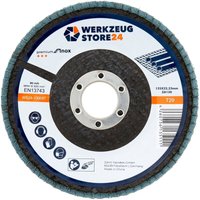 10x Lamellenschleifscheibe 125 mm gewölbt Zirkonkorund k 120 100057 - Ws24 von WS24