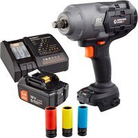 Ws24 - Akku-Drehschlagschrauber wds 18V 1/2" 1.600 nm / 1x 5,0 Ah Akku + Schnellladegerät inkl. Steckschlüsseleinsätze von WS24