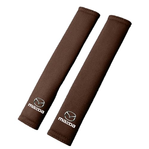 Auto Gurtpolster aus Wildleder für Mazda MX-5 ND 2015-2024,12,2 Zoll groß, atmungsaktiv, weich bequem für umfassenden Schutz,2 pcs-Brown Auto Gurtpolster aus Wildleder für Mazda MX-5 ND 2015-2024,12,2 Zoll groß, atmungsaktiv, weich bequem für umfassenden Schutz,2 pcs-Brown von WSADRFXS